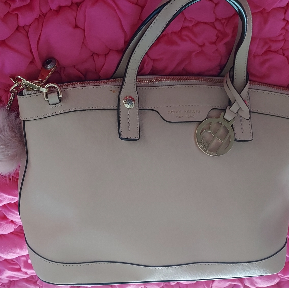 Henri Bendel large leather Satchel  in excellent condition.  Rare !! - Picture 14 of 16